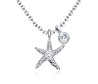 Silver Starfish With Round CZ motive SPE-3264-2